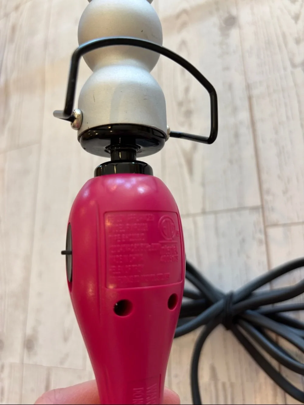 Revlon Salon‎ High Heat Hair Curling Iron Ball Wand beach waves curly spiral